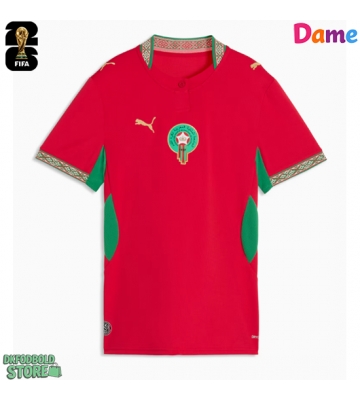 Marokko Replika Hjemmebanetrøje Dame VM 2026 Kortærmet